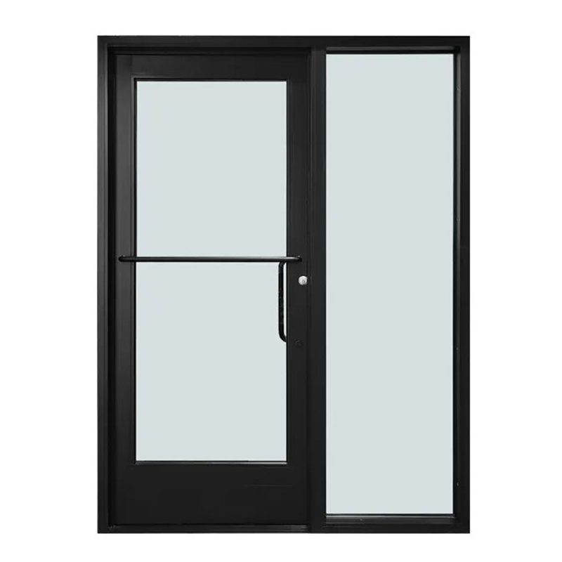 Aluminum french swing doors