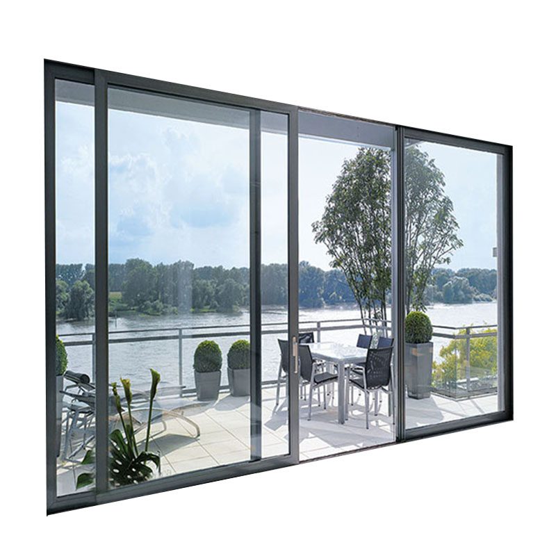 Multi-slide aluminum doors