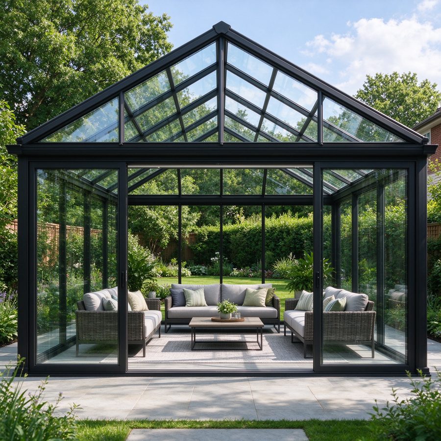 Glass-Roof Sunrooms